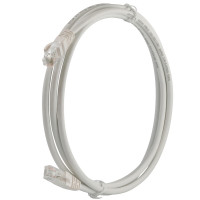 Патч-корд кат. 5e, RJ45-RJ45, серый, 2 м, F/UTP, LSZH - купить в